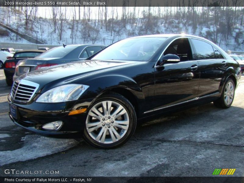 Black / Black 2009 Mercedes-Benz S 550 4Matic Sedan
