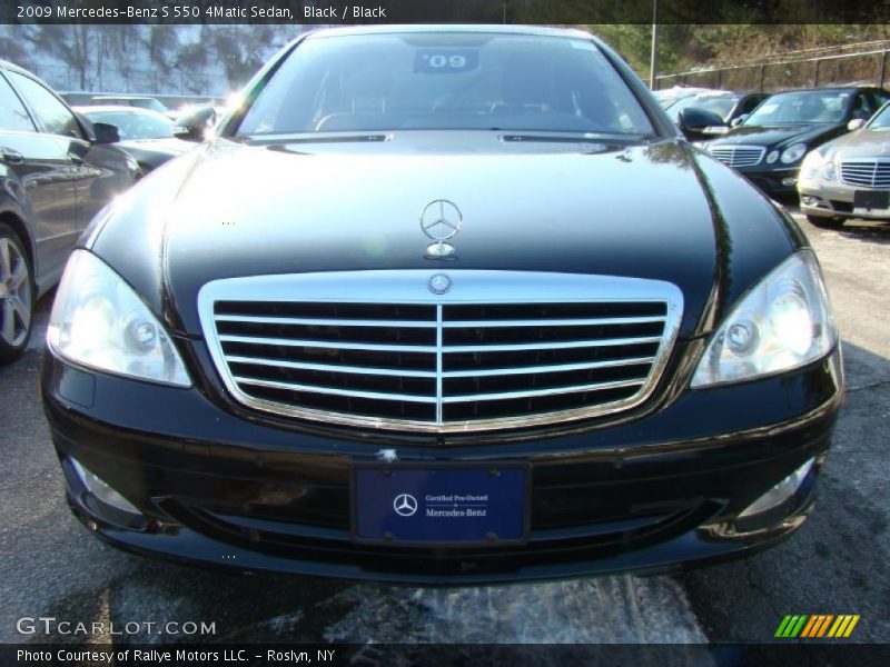 Black / Black 2009 Mercedes-Benz S 550 4Matic Sedan