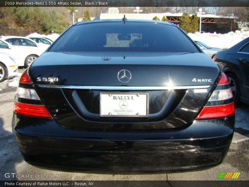Black / Black 2009 Mercedes-Benz S 550 4Matic Sedan