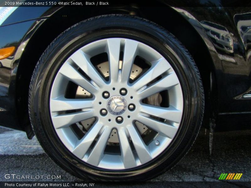 Black / Black 2009 Mercedes-Benz S 550 4Matic Sedan