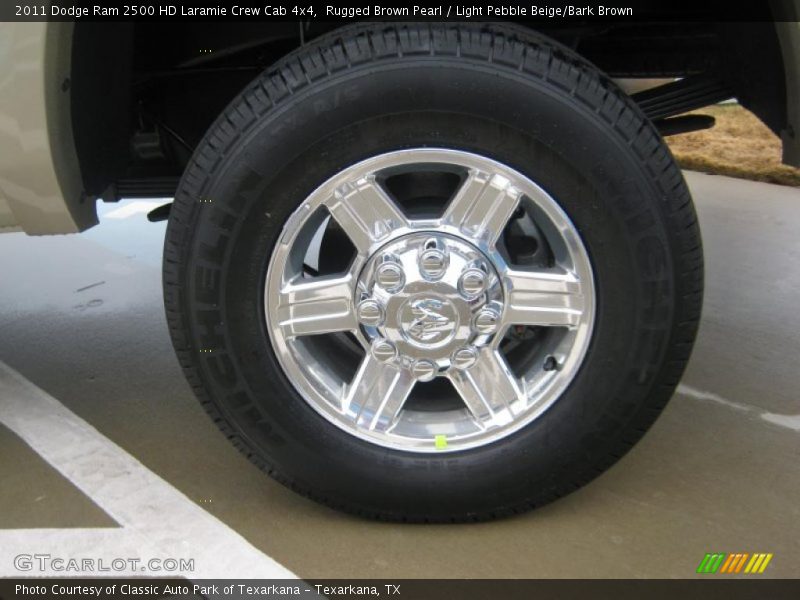 Rugged Brown Pearl / Light Pebble Beige/Bark Brown 2011 Dodge Ram 2500 HD Laramie Crew Cab 4x4