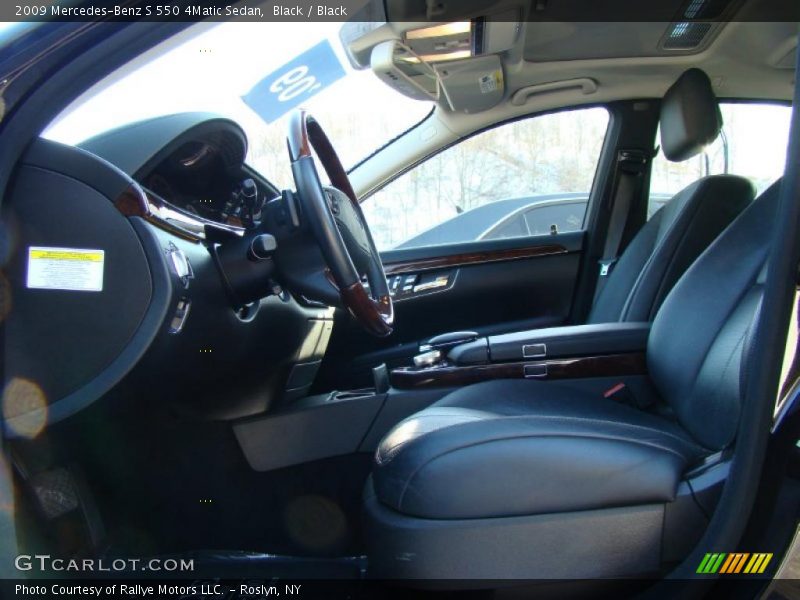 Black / Black 2009 Mercedes-Benz S 550 4Matic Sedan