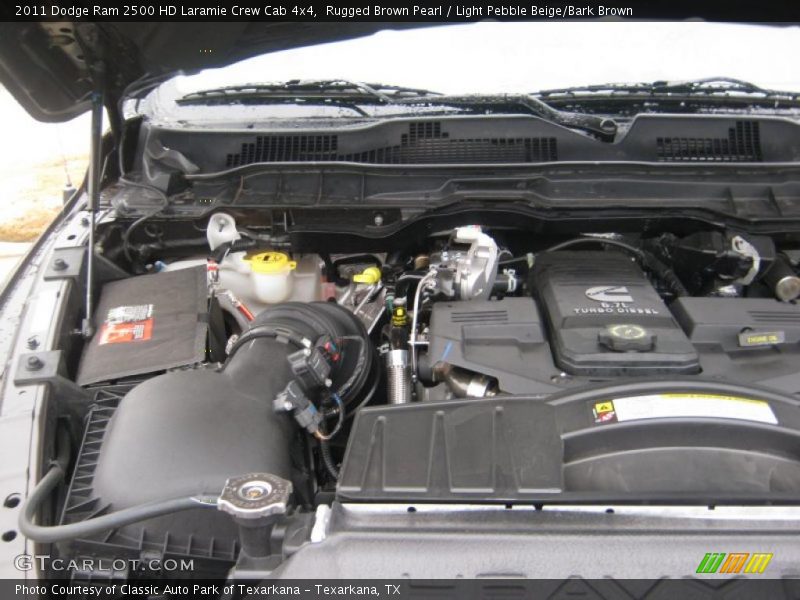 Rugged Brown Pearl / Light Pebble Beige/Bark Brown 2011 Dodge Ram 2500 HD Laramie Crew Cab 4x4