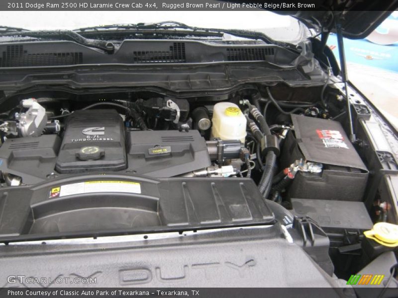Rugged Brown Pearl / Light Pebble Beige/Bark Brown 2011 Dodge Ram 2500 HD Laramie Crew Cab 4x4