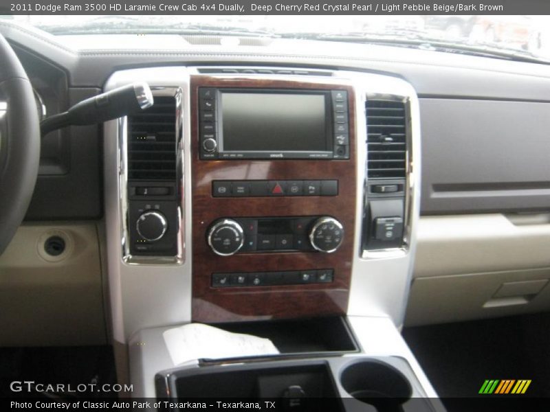 Deep Cherry Red Crystal Pearl / Light Pebble Beige/Bark Brown 2011 Dodge Ram 3500 HD Laramie Crew Cab 4x4 Dually