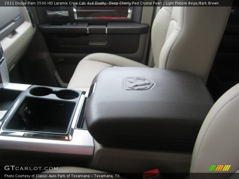 Deep Cherry Red Crystal Pearl / Light Pebble Beige/Bark Brown 2011 Dodge Ram 3500 HD Laramie Crew Cab 4x4 Dually
