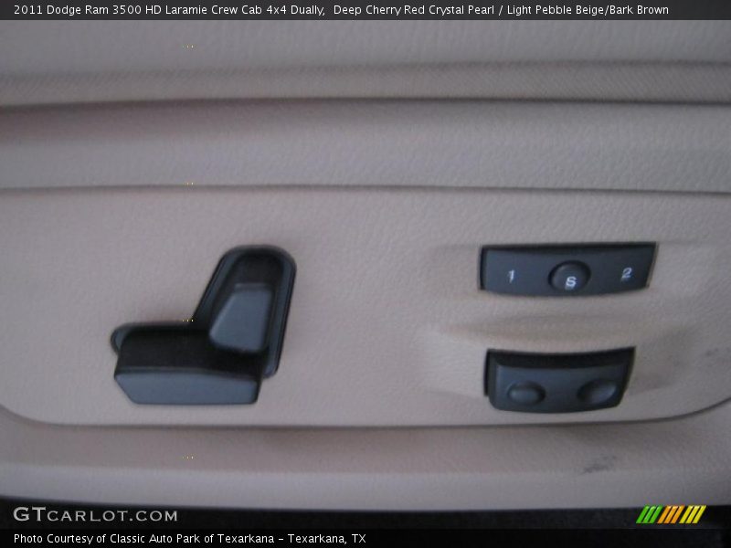 Deep Cherry Red Crystal Pearl / Light Pebble Beige/Bark Brown 2011 Dodge Ram 3500 HD Laramie Crew Cab 4x4 Dually