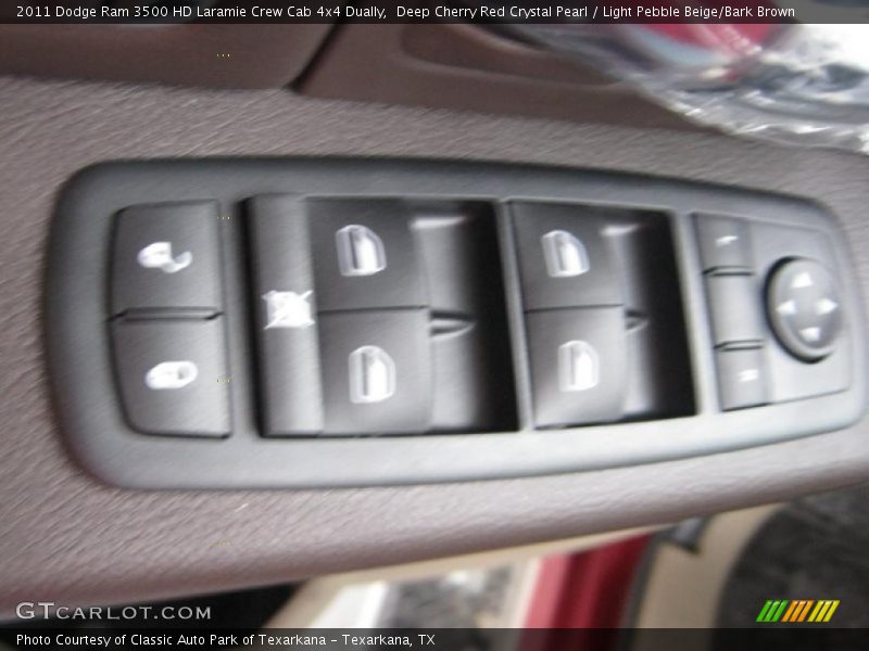 Deep Cherry Red Crystal Pearl / Light Pebble Beige/Bark Brown 2011 Dodge Ram 3500 HD Laramie Crew Cab 4x4 Dually