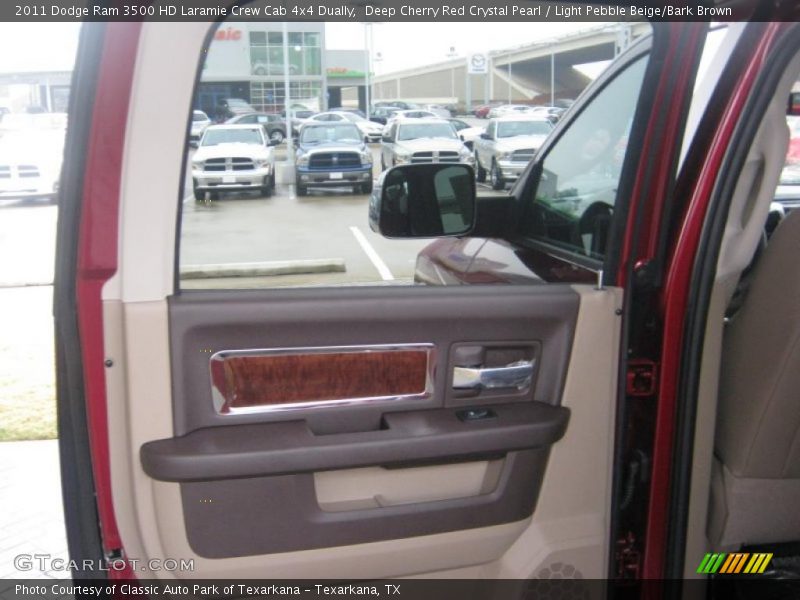 Deep Cherry Red Crystal Pearl / Light Pebble Beige/Bark Brown 2011 Dodge Ram 3500 HD Laramie Crew Cab 4x4 Dually