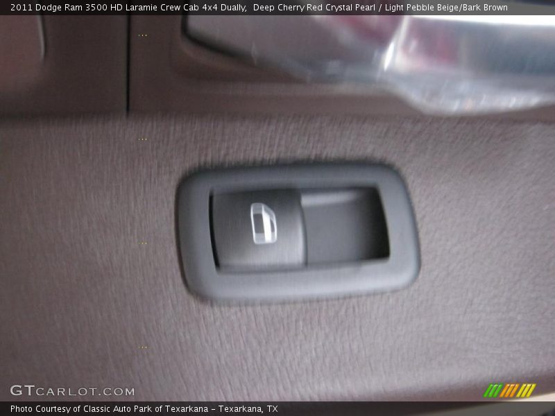 Deep Cherry Red Crystal Pearl / Light Pebble Beige/Bark Brown 2011 Dodge Ram 3500 HD Laramie Crew Cab 4x4 Dually