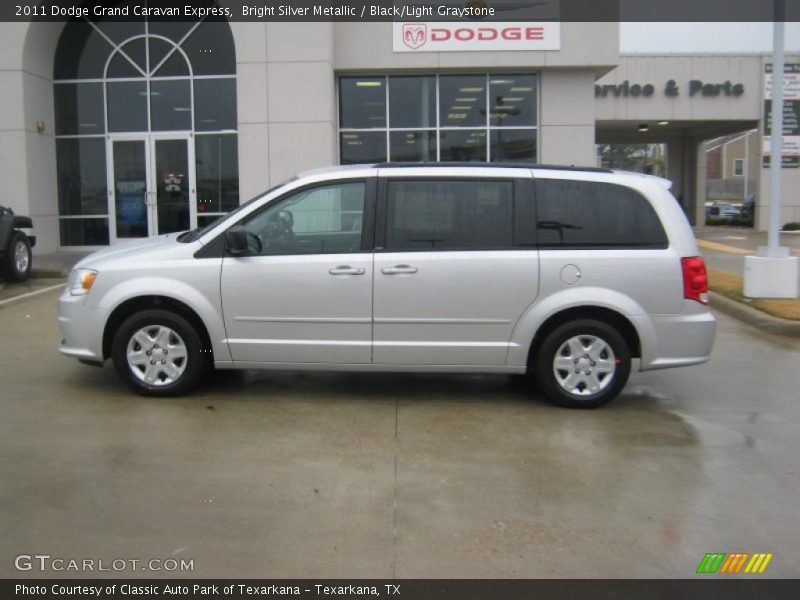 Bright Silver Metallic / Black/Light Graystone 2011 Dodge Grand Caravan Express