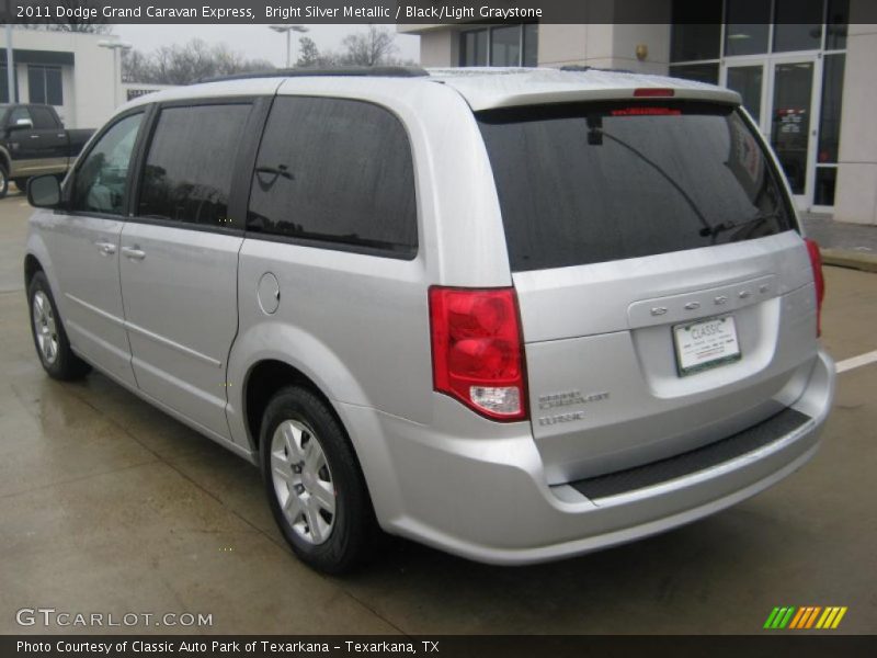 Bright Silver Metallic / Black/Light Graystone 2011 Dodge Grand Caravan Express