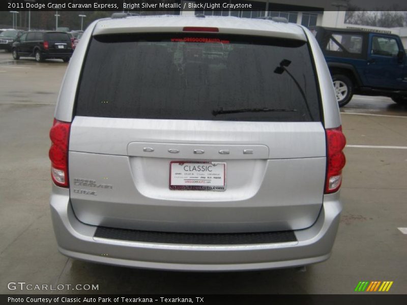 Bright Silver Metallic / Black/Light Graystone 2011 Dodge Grand Caravan Express