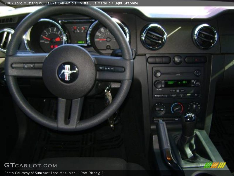 Vista Blue Metallic / Light Graphite 2007 Ford Mustang V6 Deluxe Convertible