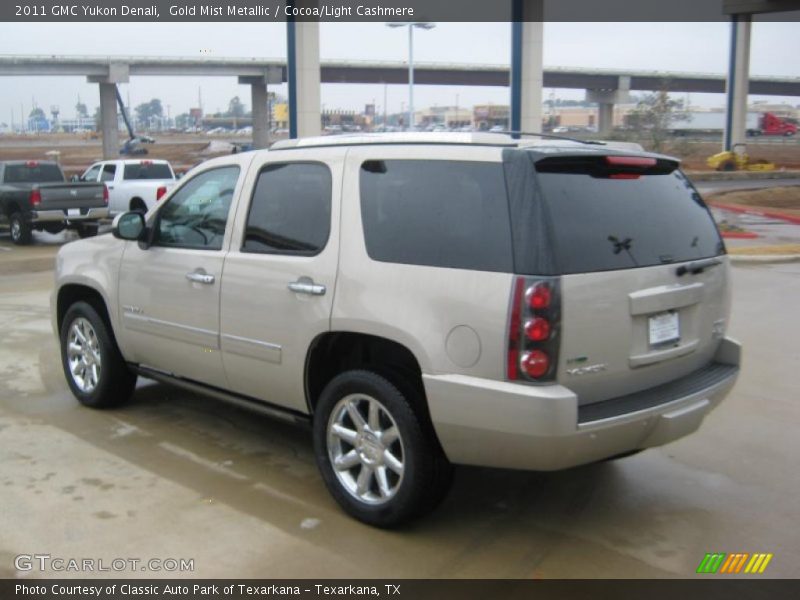 Gold Mist Metallic / Cocoa/Light Cashmere 2011 GMC Yukon Denali