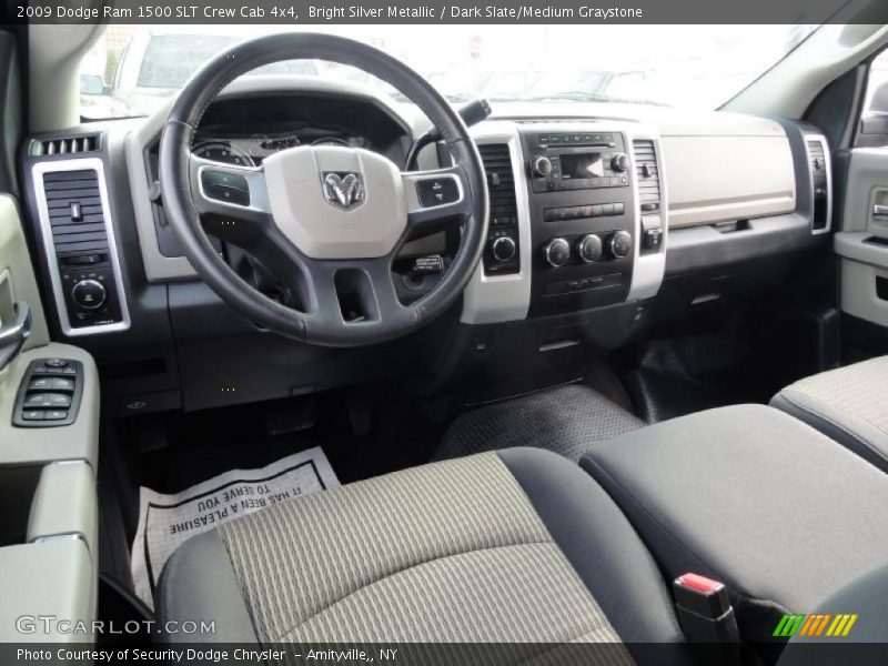 Bright Silver Metallic / Dark Slate/Medium Graystone 2009 Dodge Ram 1500 SLT Crew Cab 4x4