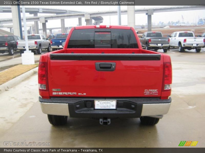 Fire Red / Ebony/Light Cashmere 2011 GMC Sierra 1500 Texas Edition Extended Cab