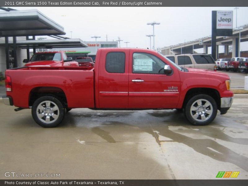 Fire Red / Ebony/Light Cashmere 2011 GMC Sierra 1500 Texas Edition Extended Cab