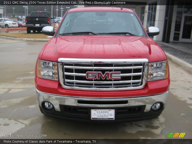 Fire Red / Ebony/Light Cashmere 2011 GMC Sierra 1500 Texas Edition Extended Cab