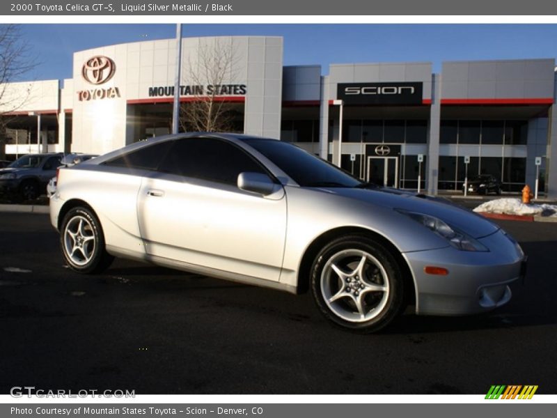 Liquid Silver Metallic / Black 2000 Toyota Celica GT-S