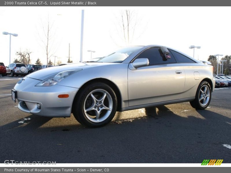 Liquid Silver Metallic / Black 2000 Toyota Celica GT-S