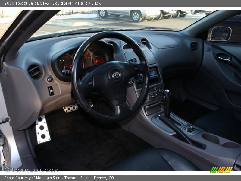Liquid Silver Metallic / Black 2000 Toyota Celica GT-S