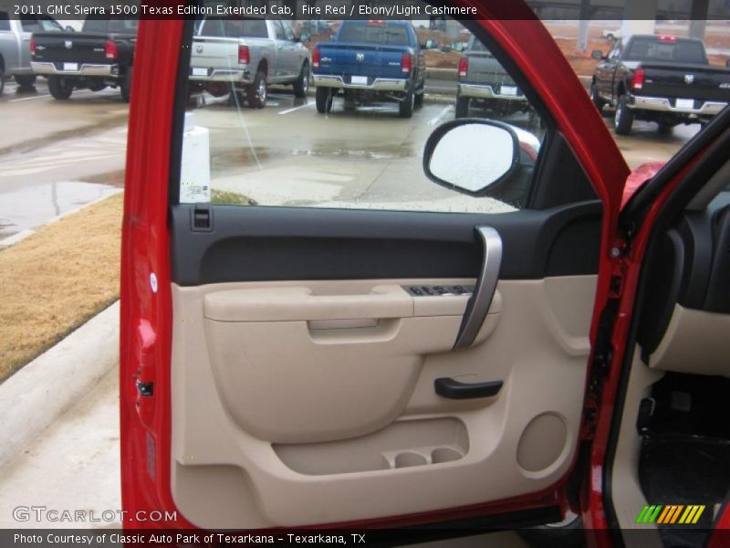Fire Red / Ebony/Light Cashmere 2011 GMC Sierra 1500 Texas Edition Extended Cab
