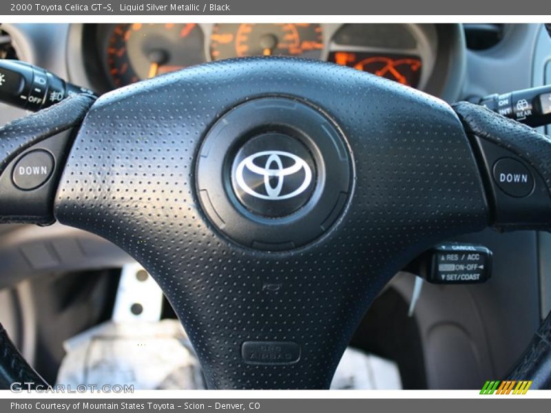 Liquid Silver Metallic / Black 2000 Toyota Celica GT-S