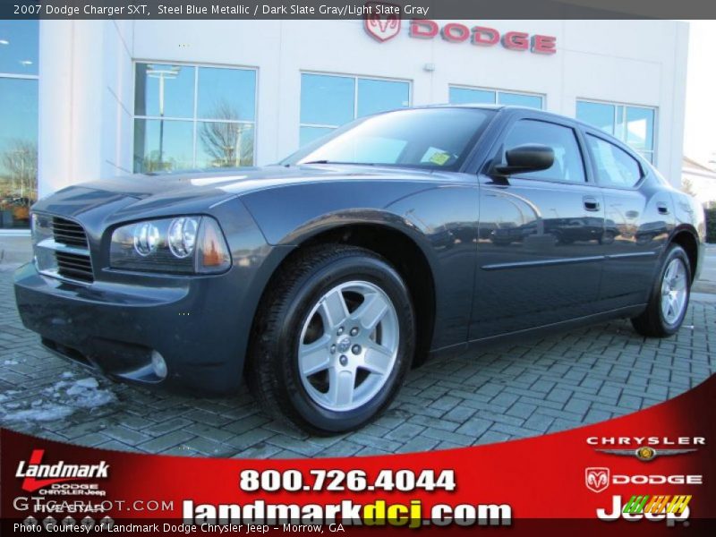 Steel Blue Metallic / Dark Slate Gray/Light Slate Gray 2007 Dodge Charger SXT