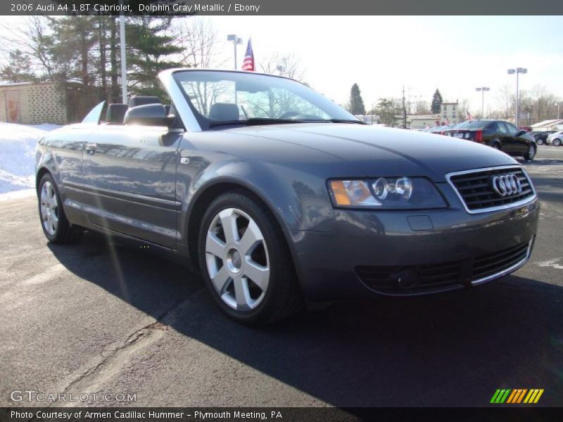 Dolphin Gray Metallic / Ebony 2006 Audi A4 1.8T Cabriolet