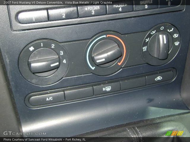 Vista Blue Metallic / Light Graphite 2007 Ford Mustang V6 Deluxe Convertible