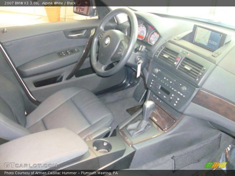 Alpine White / Black 2007 BMW X3 3.0si