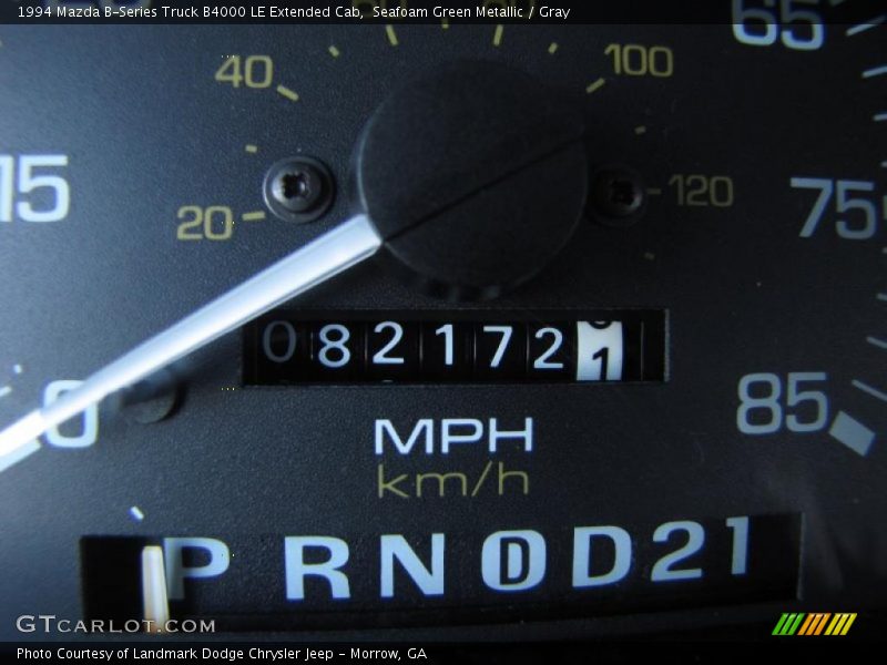 Seafoam Green Metallic / Gray 1994 Mazda B-Series Truck B4000 LE Extended Cab