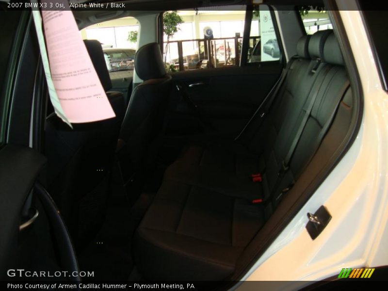 Alpine White / Black 2007 BMW X3 3.0si