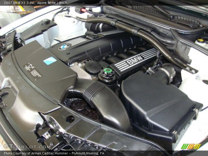 Alpine White / Black 2007 BMW X3 3.0si