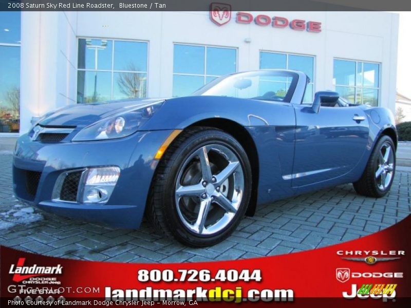 Bluestone / Tan 2008 Saturn Sky Red Line Roadster