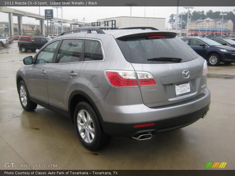 Liquid Silver Metallic / Black 2011 Mazda CX-9 Sport
