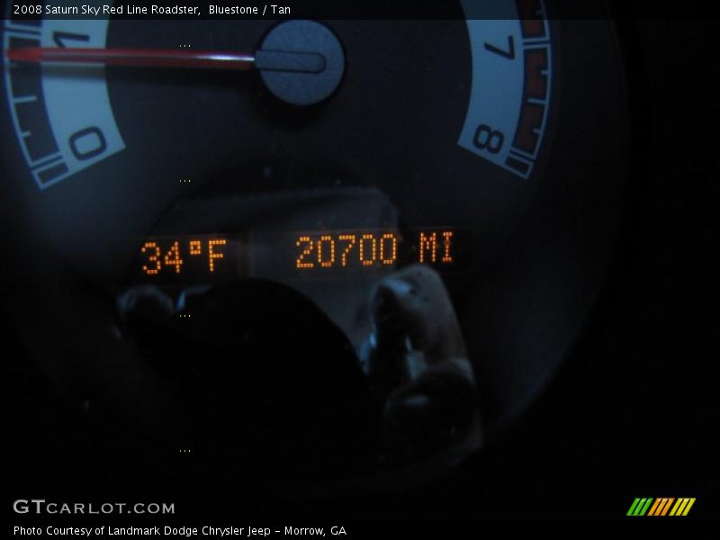 Bluestone / Tan 2008 Saturn Sky Red Line Roadster