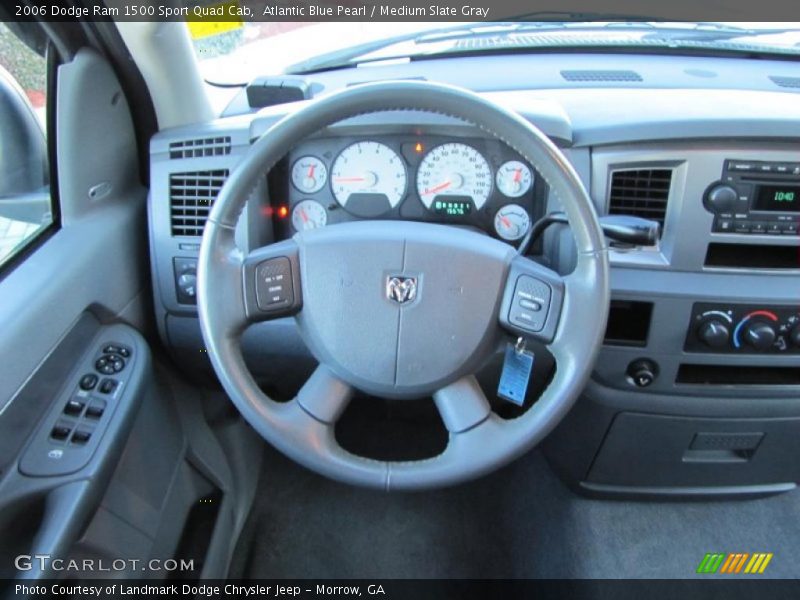 Atlantic Blue Pearl / Medium Slate Gray 2006 Dodge Ram 1500 Sport Quad Cab