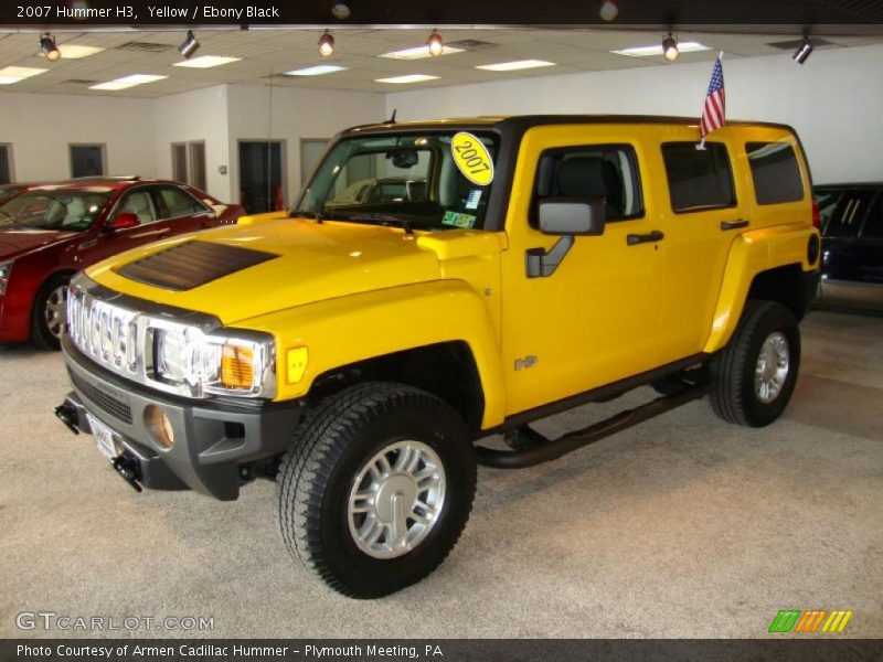 Yellow / Ebony Black 2007 Hummer H3