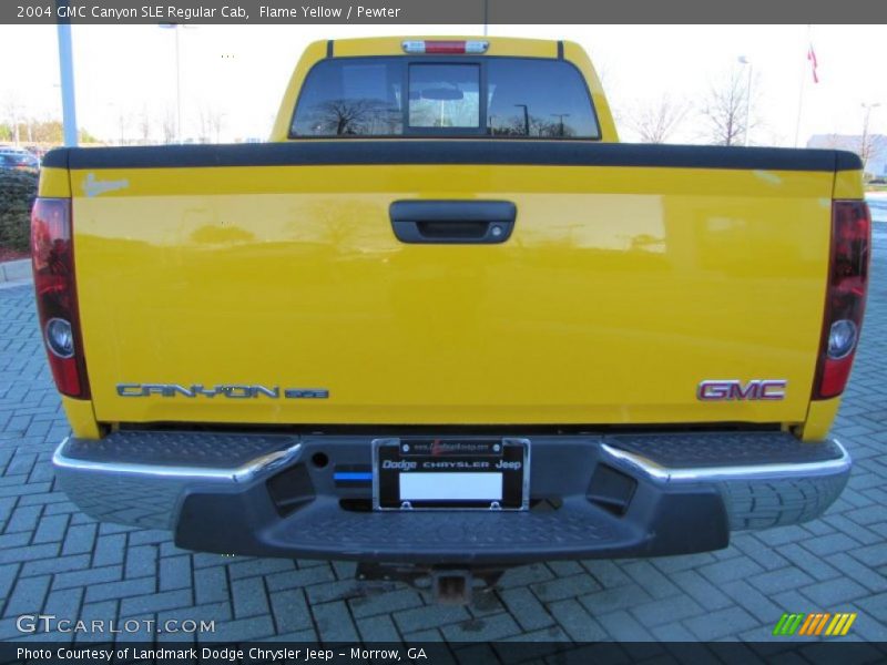 Flame Yellow / Pewter 2004 GMC Canyon SLE Regular Cab