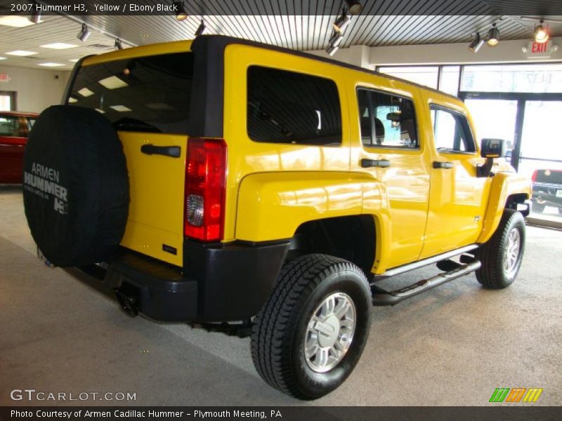 Yellow / Ebony Black 2007 Hummer H3