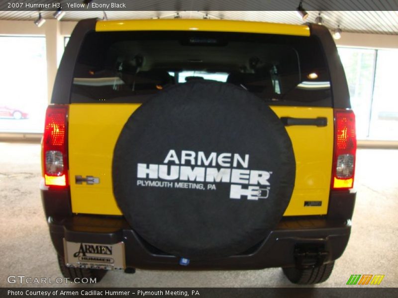 Yellow / Ebony Black 2007 Hummer H3