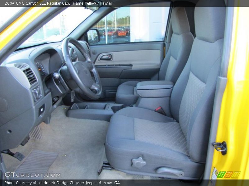  2004 Canyon SLE Regular Cab Pewter Interior