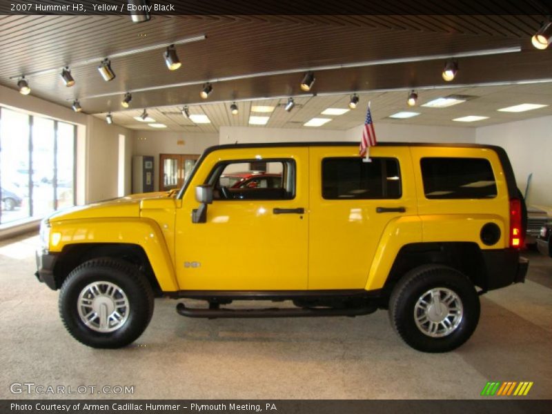 Yellow / Ebony Black 2007 Hummer H3