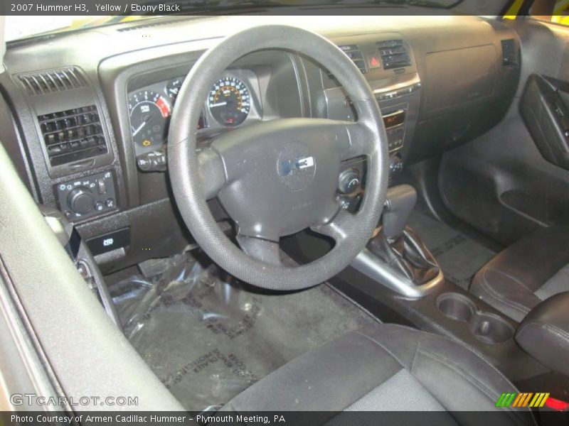 Yellow / Ebony Black 2007 Hummer H3