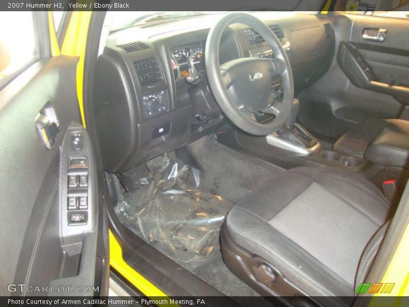 Yellow / Ebony Black 2007 Hummer H3