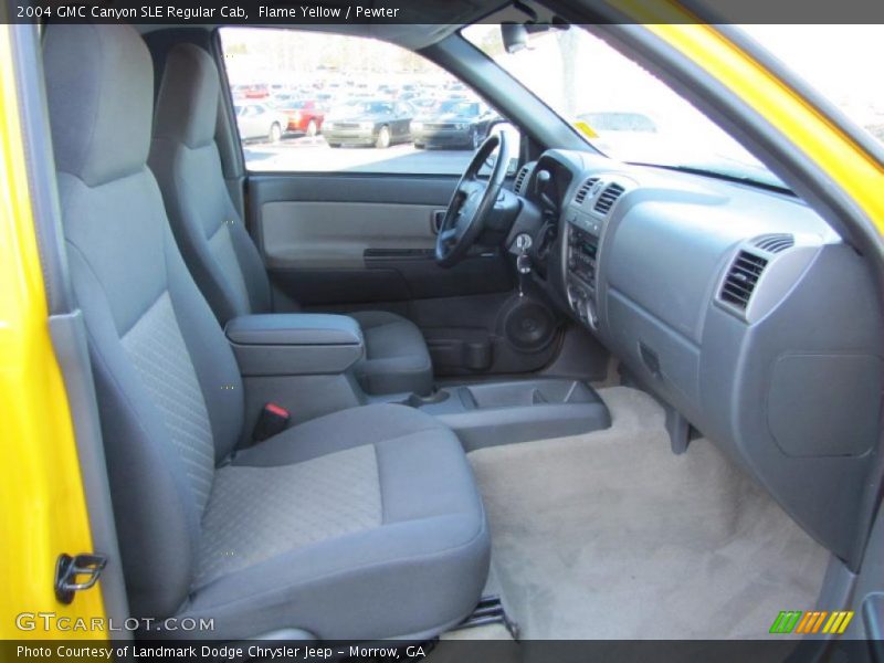  2004 Canyon SLE Regular Cab Pewter Interior