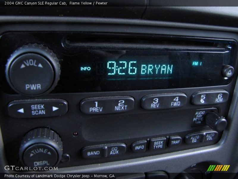 Flame Yellow / Pewter 2004 GMC Canyon SLE Regular Cab