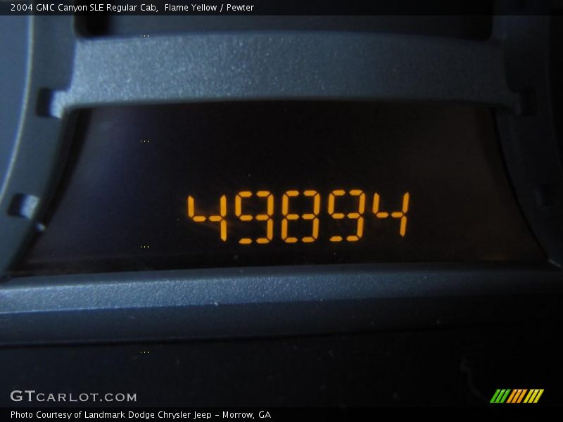 Flame Yellow / Pewter 2004 GMC Canyon SLE Regular Cab